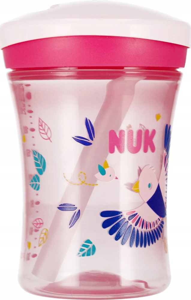 NUK KUBEK 230 ml EV ACT puodelis 12 mėn. rožinis 10255574 1/4