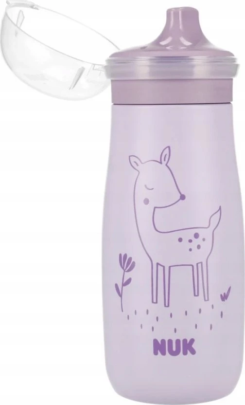 NUK 225325 nerūdijančio plieno puodelis 300ml Mini +9m Elnias