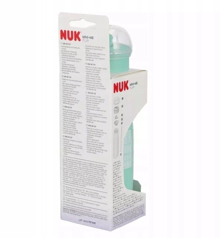 NUK Mini-Me Flip 2in1 kūdikio buteliukas Frozen 450 ml rožinis, 12+ mėn.