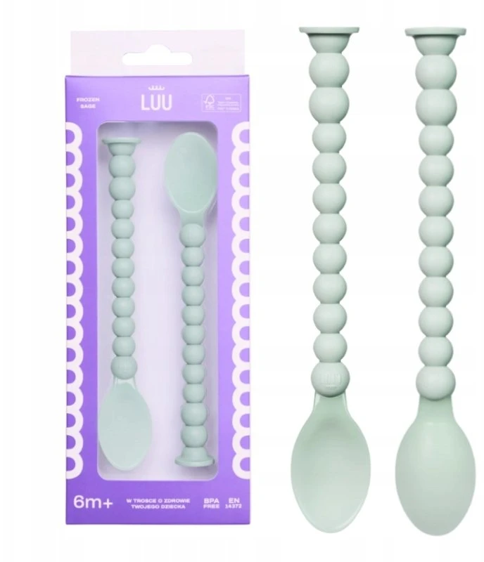 Nuk LUU Kids Frozen Sage 6m+ maitinimo šaukštai - ergonomiški ir saugūs