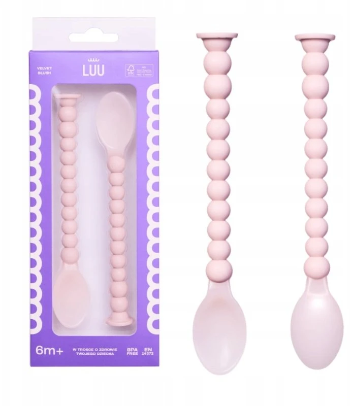 Nuk LUU Velvet Blush Feeding Spoons Rinkinys 2 vnt.