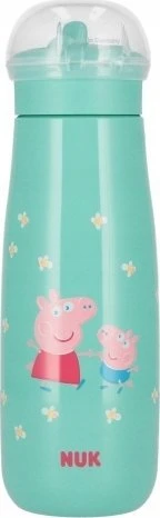 NUK Mini-Me Flip 2-in-1 kūdikio buteliukas Peppa Pig, 450 ml, rožinis, 12+m