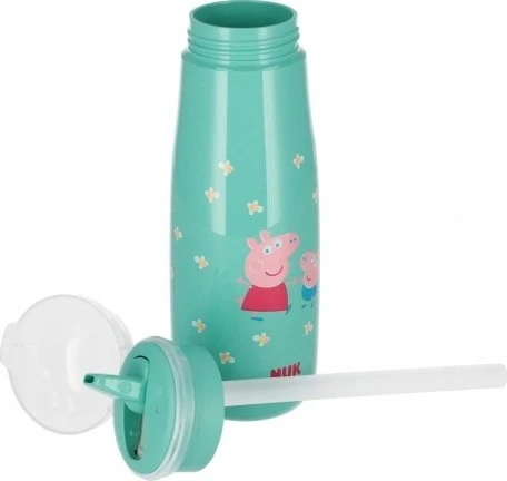 NUK Mini-Me Flip 2-in-1 kūdikio buteliukas Peppa Pig, 450 ml, rožinis, 12+m