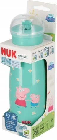 NUK Mini-Me Flip 2-in-1 kūdikio buteliukas Peppa Pig, 450 ml, rožinis, 12+m