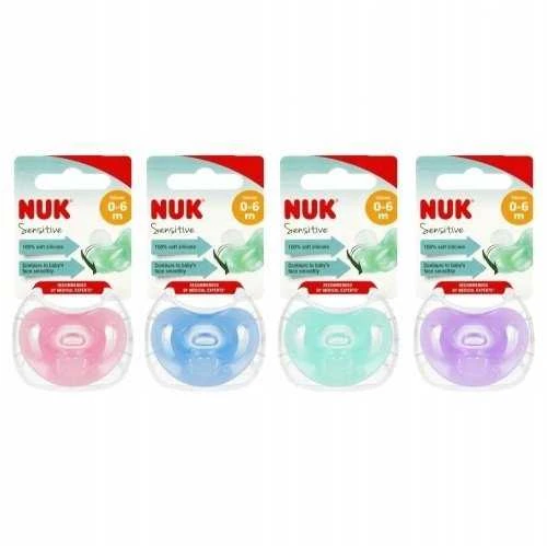 NUK 729139 silikoninis čiulptukas 0-6m SENSITIVE