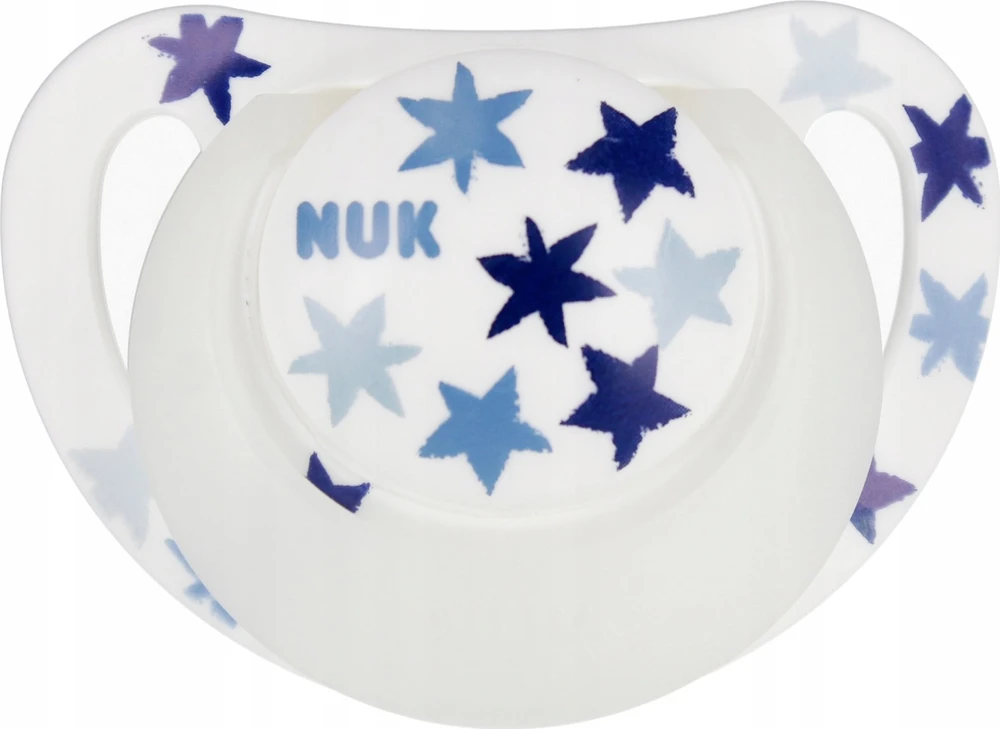 Nuk silikoninis raminamasis čiulptukas 6-18 mėn. Star Night mėlynas
