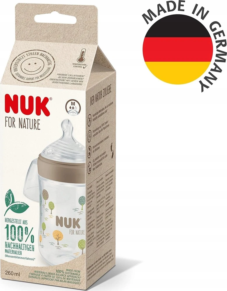 NUK For Nature 260ml buteliukas pakuotėje