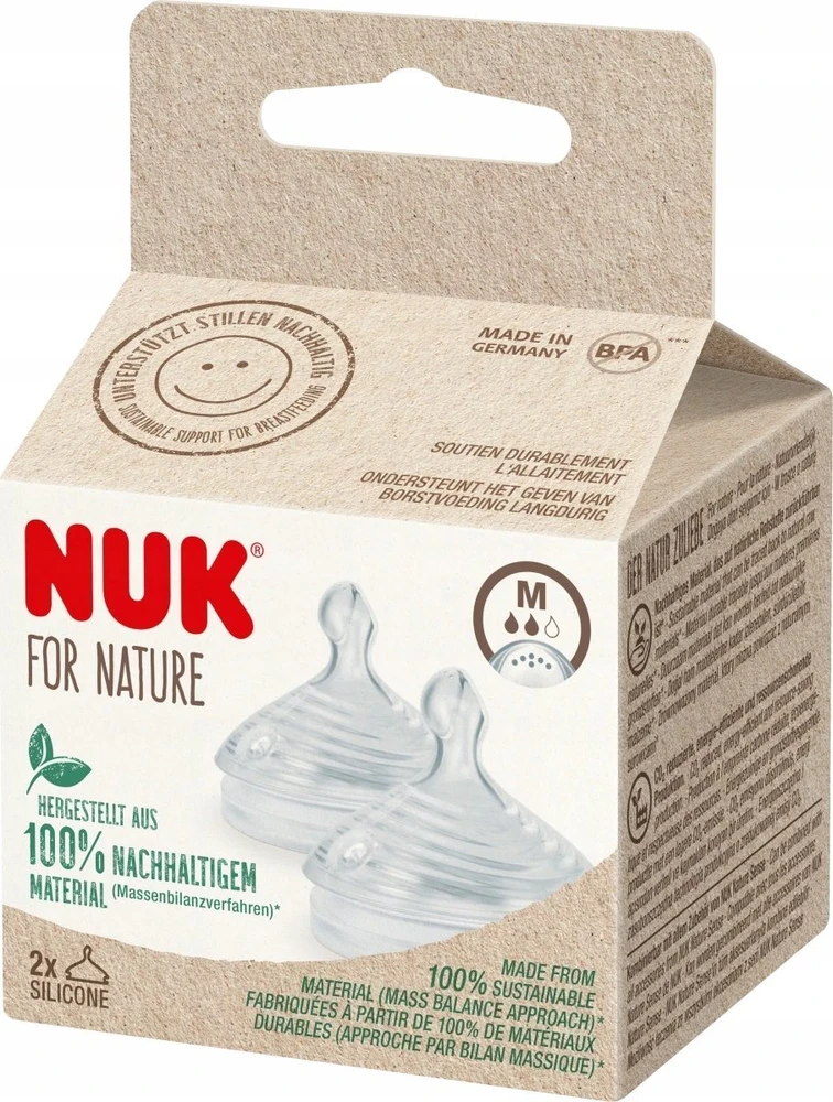 NUK 124026 buteliuko žindukas M 2 vnt