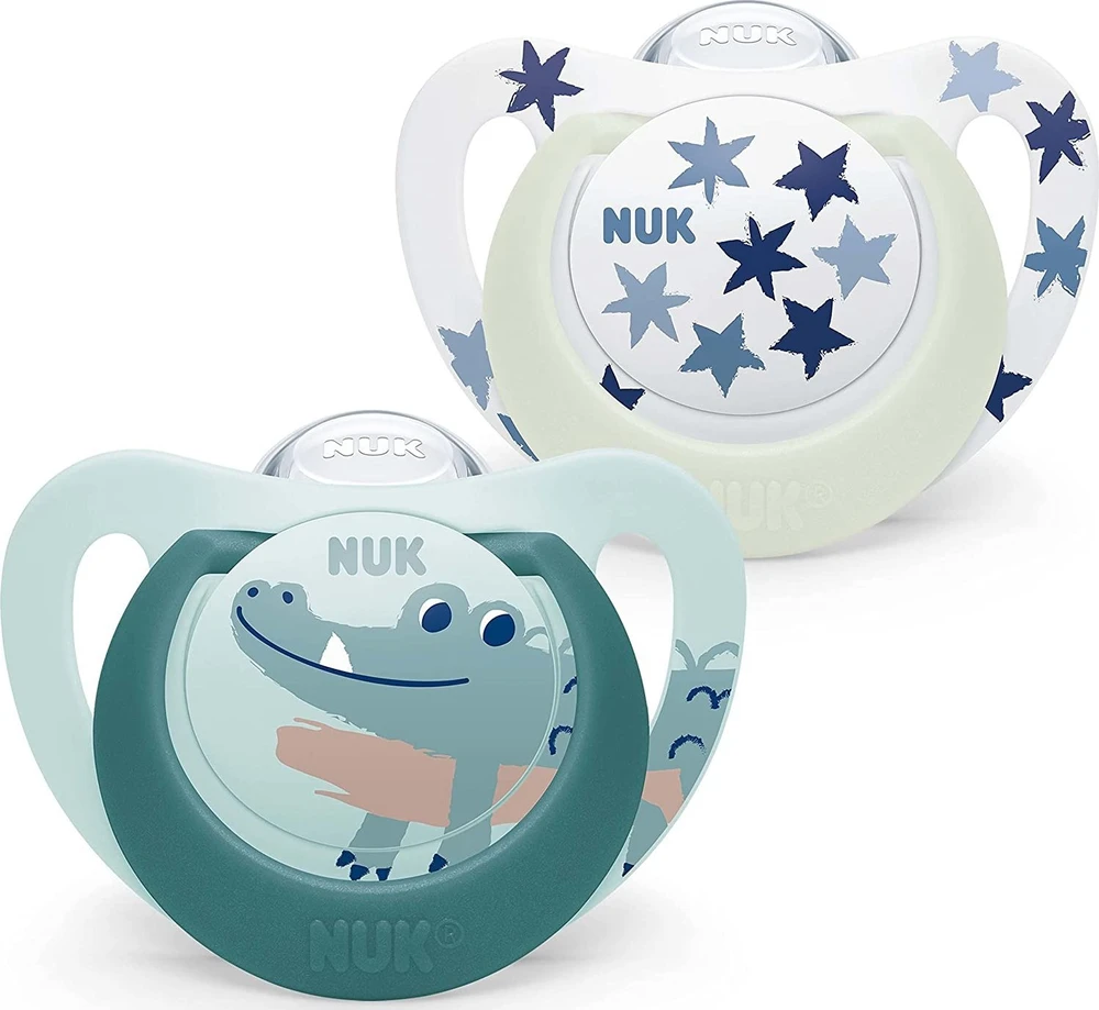 Čiulptukas Nuk Star Day & Night 10176290, 6-18 mėn, 2 vnt.
