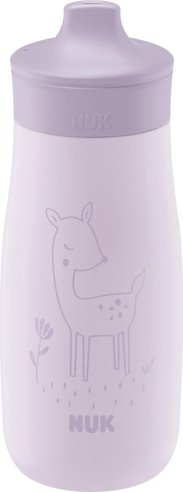 NUK Mini-Me Sip nerūdijančio plieno buteliukas kūdikiui, 300 ml, violetinis
