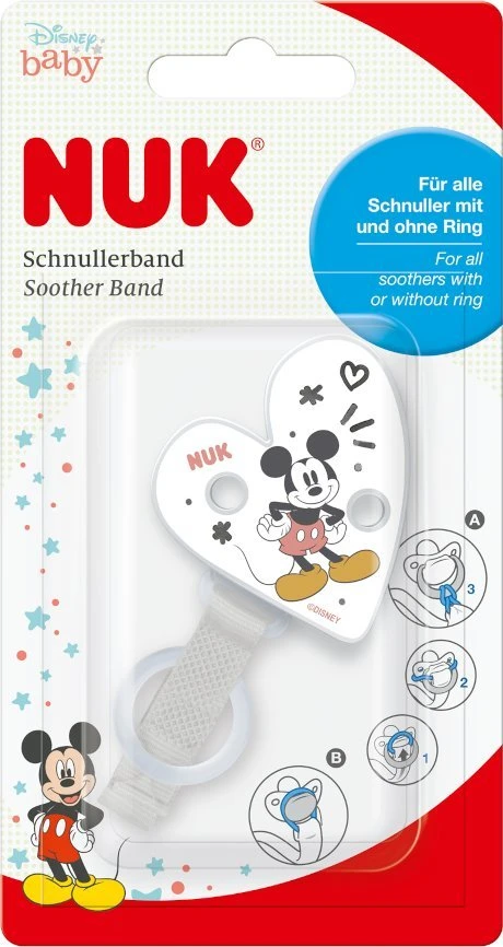 NUK 751448 DISNEY MICKEY MOUSE ČIULPTUKAS JUOSTELĖ