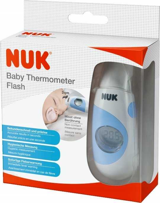 NUK DAUGIAFUNKCINIS BEKONTAKTIS INFRARAUDONŲJŲ SPINDULIŲ TERMOMETRAS FLASH