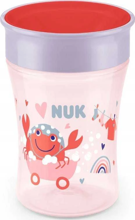 NUK Puodelis Magic Cup 360° geriamasis kraštas 230ml raudona