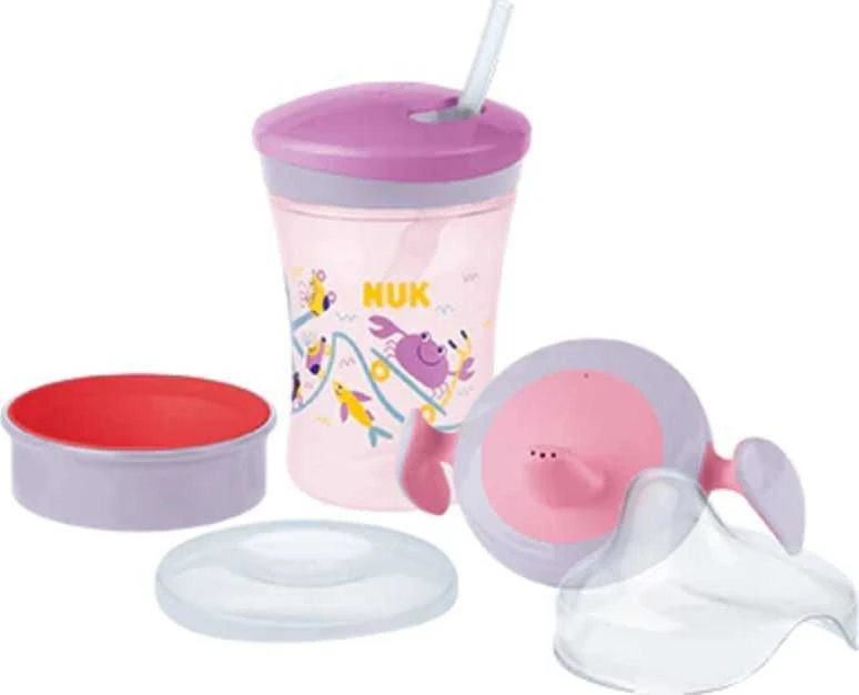 NUK LEARN TO DRINK SET puodelis mergaitei