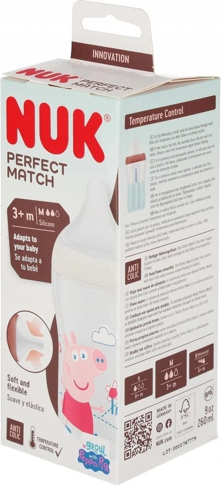 NUK 216017 PP buteliukas 260 ml PEPPA