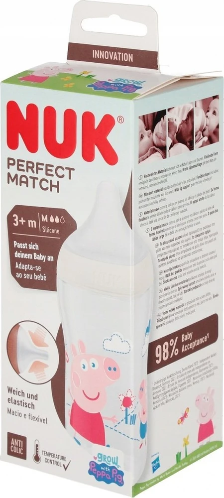 NUK 216017 PP buteliukas 260 ml PEPPA