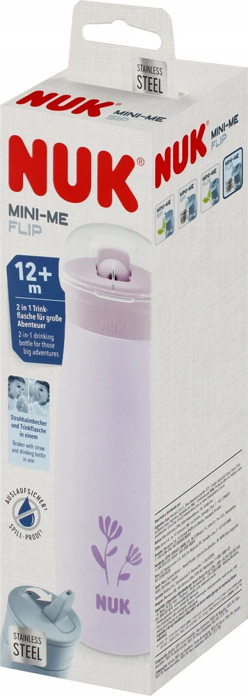 NUK PUODELIS 500ML MINI-ME 12M GĖLĖ 10225329 1/6