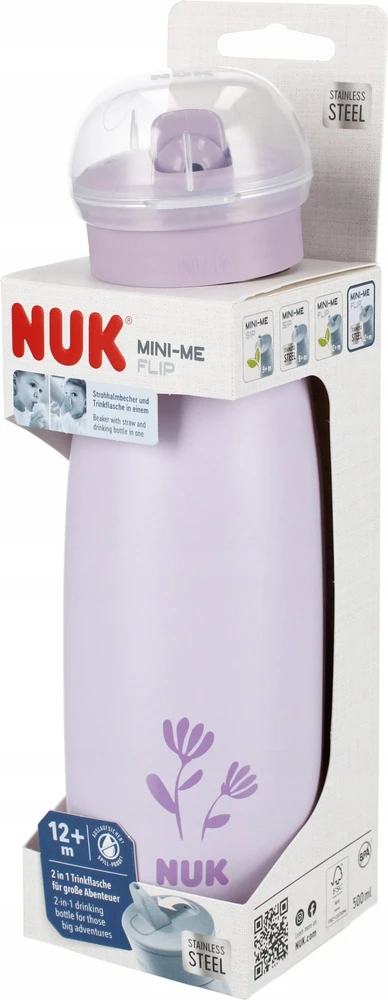 NUK PUODELIS 500ML MINI-ME 12M VIOLETINIS 10255691 1/6