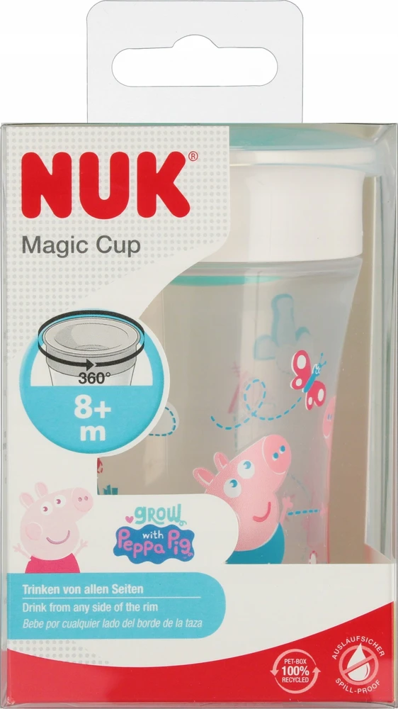 NUK 255009 MAGIC PEPPA puodelis 230 ml