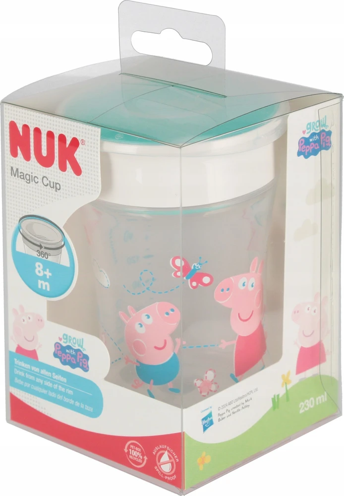 NUK 255009 MAGIC PEPPA puodelis 230 ml