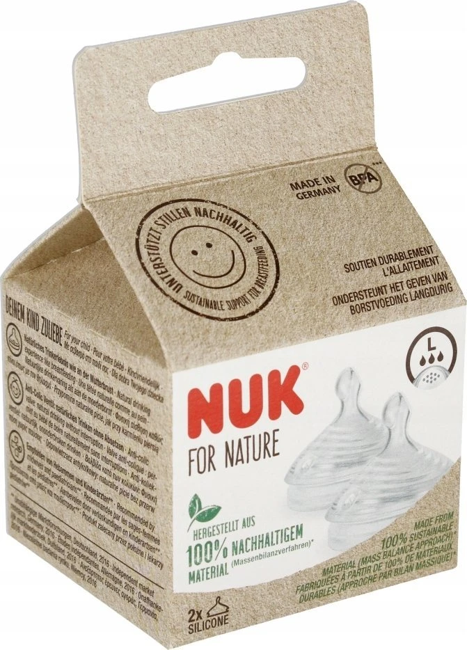 NUK 124027 buteliuko žindukas L 2 vnt