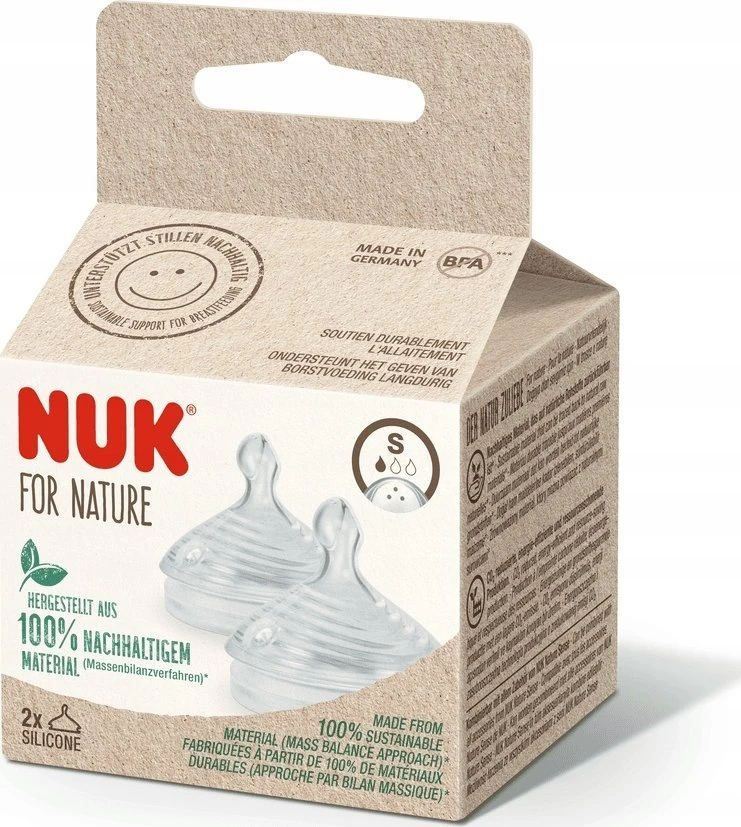 NUK 124025 buteliuko žindukas S 2 vnt