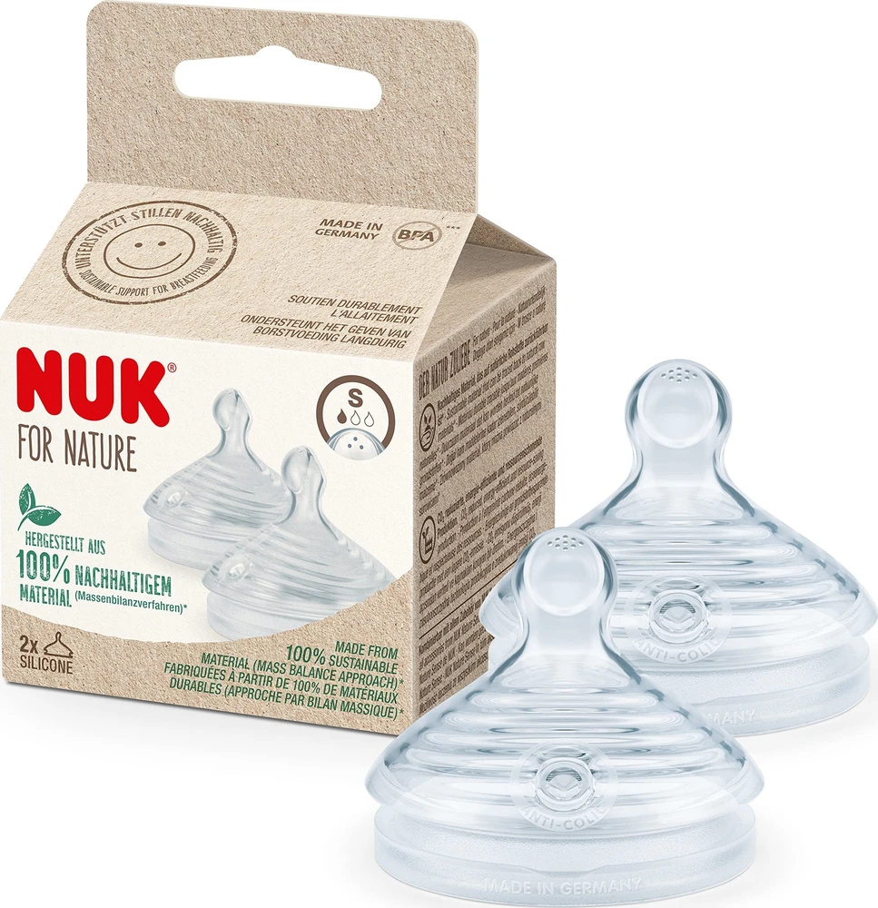 NUK 124025 buteliuko žindukas S 2 vnt