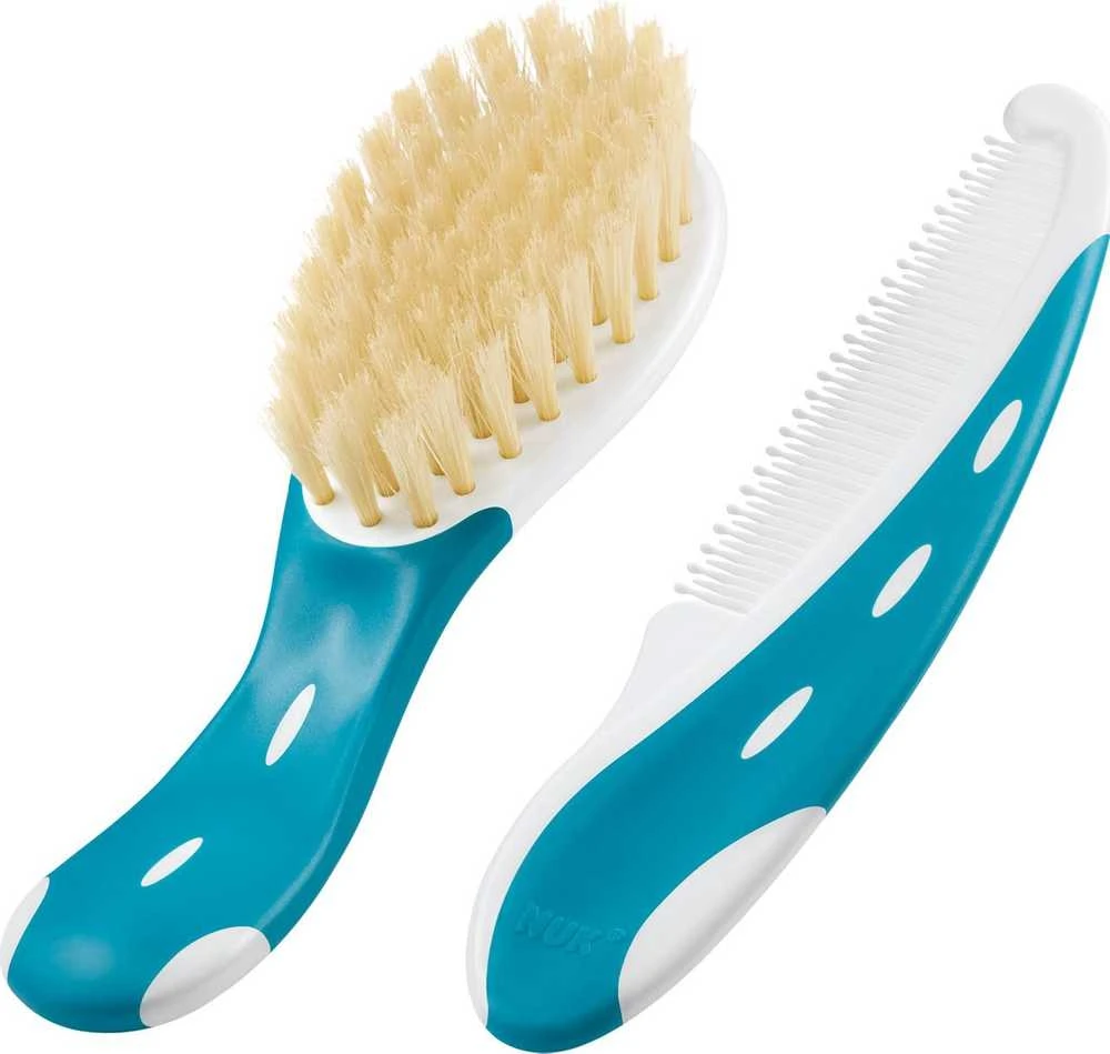 NUK 256236 kūdikių šepetėlis + šukos