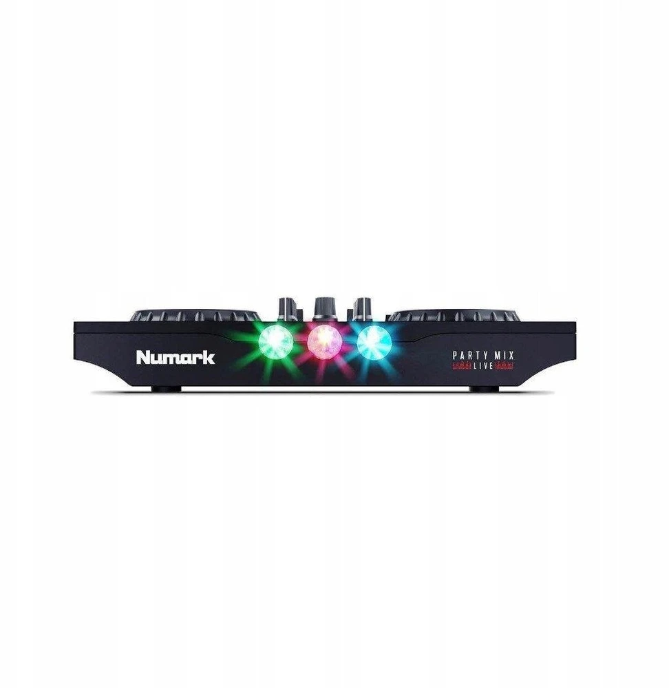 Numark Party Mix Live DJ kontroleris su integruotu LED apšvietimu ir garsiakalbiais
