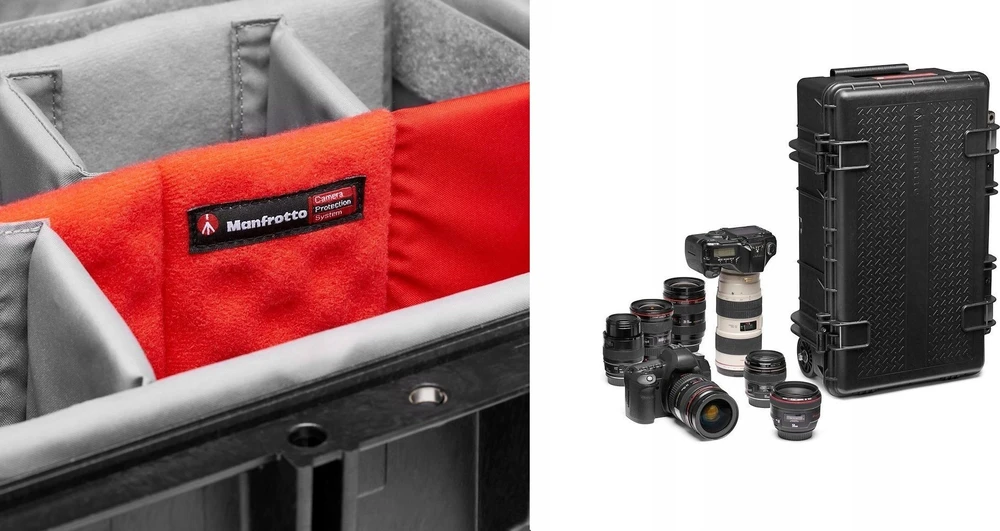 Manfrotto Reloader Tough 55 Low fotoaparato įrangos dėklas.