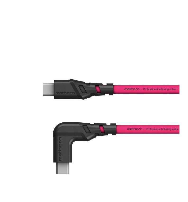 „Mathorn“ foto kabelis „Mathorn MTC-511M“ 5 m 10 Gbps 60 W USB C-C90 rausvai raudonas