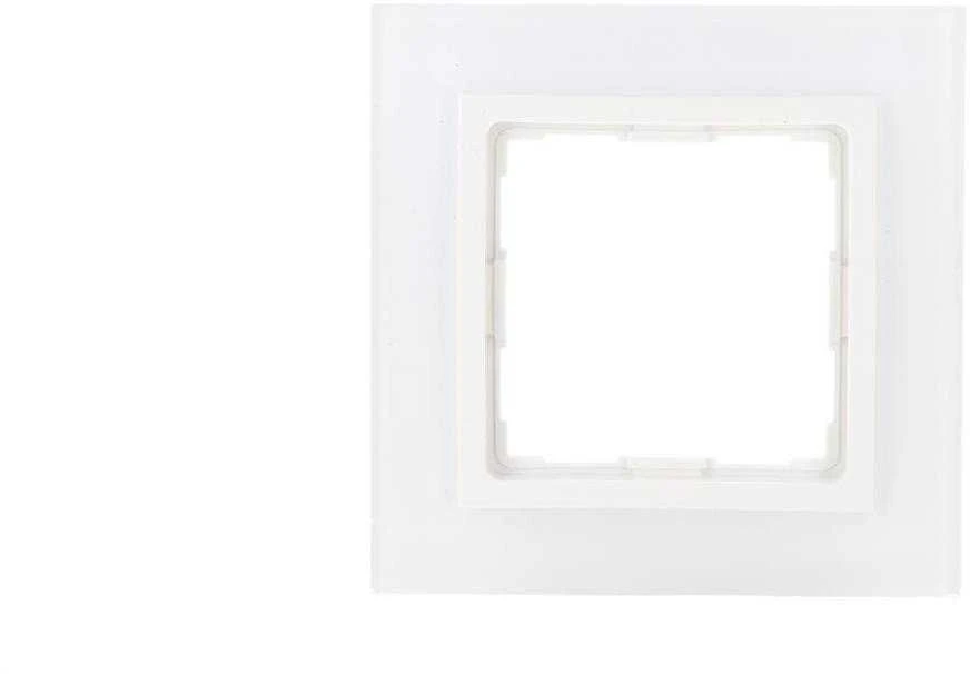 Kos Elektro System 5204181 VENA2 Vieno rėmo stiklas Xglass akrilas baltas + baltas 5204181