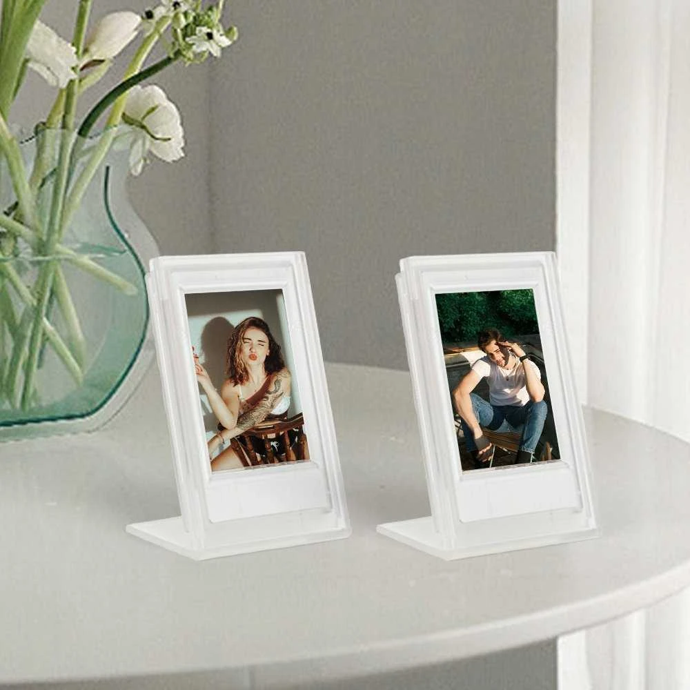 Nuotraukų rėmelis LoveInstant Frame 2x rėmelis + nuotraukų dėžutė Fujifilm Instax Mini 12 11 9 8 7s 70 90 50 40 Evo Liplay Link 2 Se / 2x Permatomas