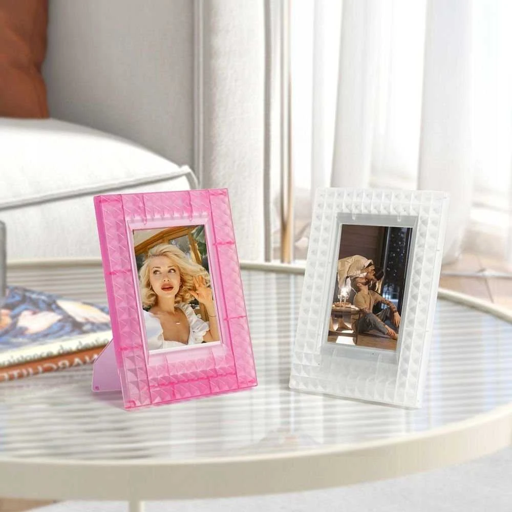 Nuotraukų rėmelis Ramka LoveInstant Ramka Stojąca Do Zdjęć Fuji Fujifilm Instax Mini 99 40 12 11 9 7 Liplay Evo / Permatomas - Rožinė
