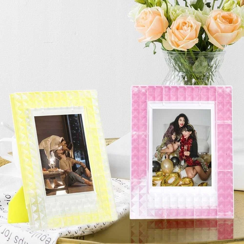 Nuotraukų rėmelis Ramka LoveInstant Ramka Stojąca Do Zdjęć Fuji Fujifilm Instax Mini 99 40 12 11 9 7 Liplay Evo / Permatomas - Rožinė