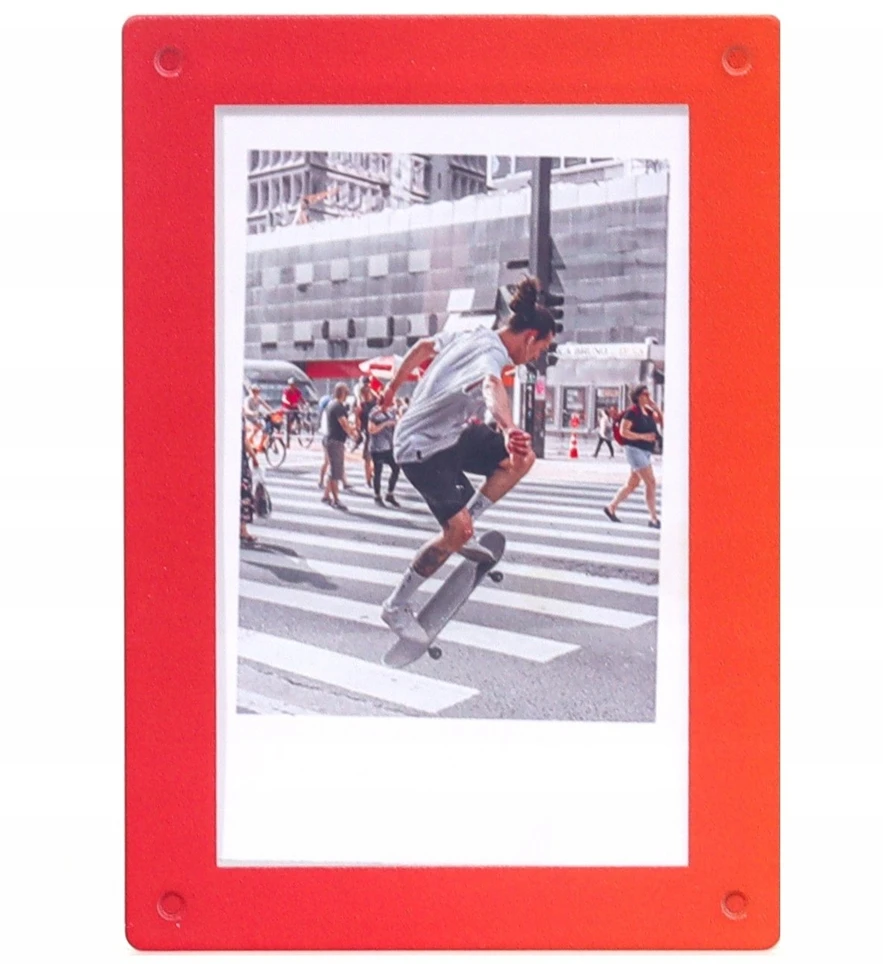Nuotraukų rėmelis „LoveInstant“ magnetinis šaldytuvo rėmelis, skirtas „Instax Mini 99 41 12 40 11 Evo Liplay Link“ / raudonas