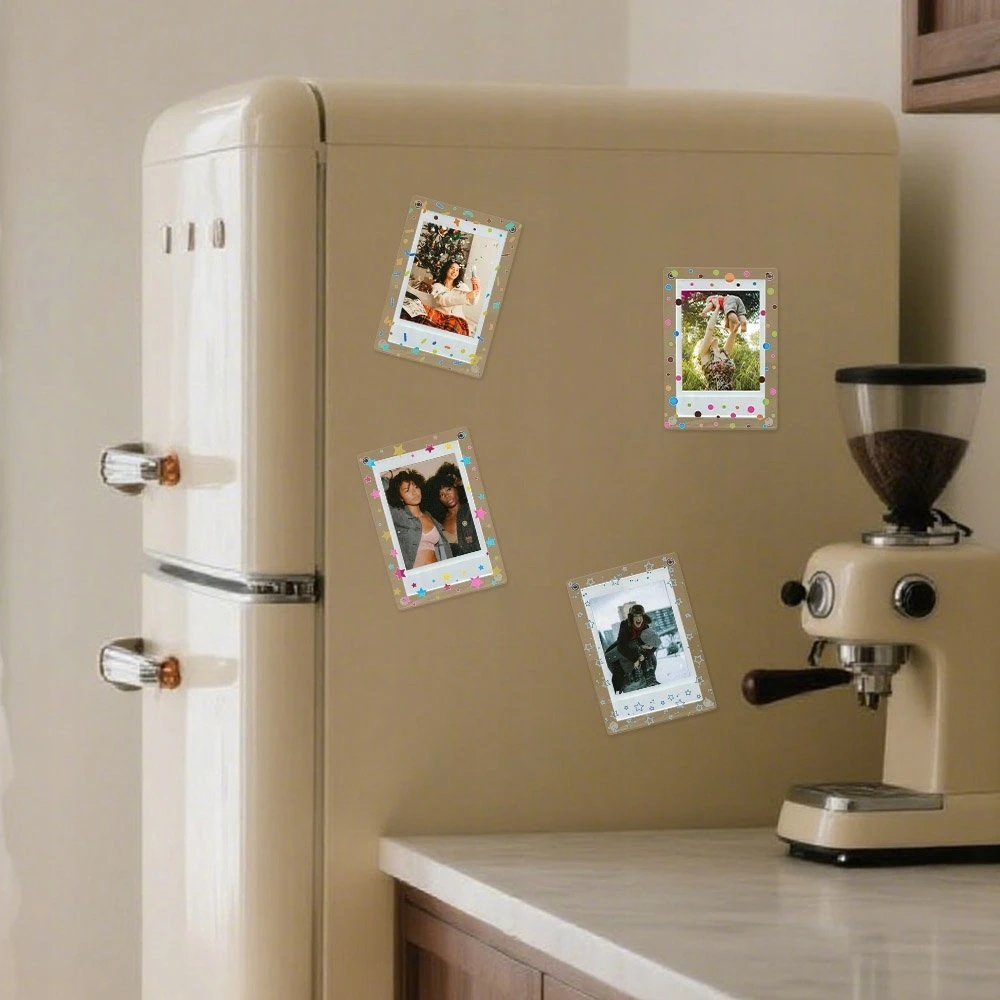 Nuotraukų rėmelis „LoveInstant“ magnetinis šaldytuvo rėmelis „Instax Mini 99 41 12 40 11 Evo Liplay Link“ / spalvoti taškeliai