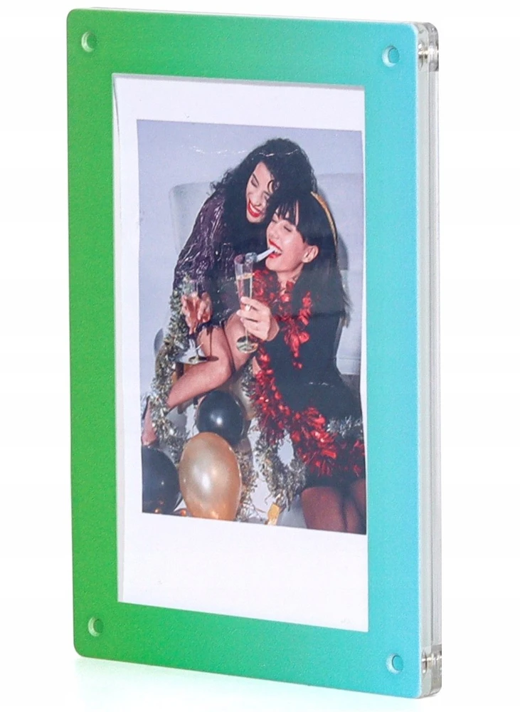 Nuotraukų rėmelis Ramka LoveInstant Ramka Na Magnes Lodówkę Do Zdjęć Instax Mini 99 41 12 40 11 Evo Liplay Link / Zielono - Mėlyna