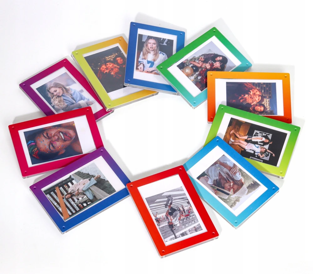 Nuotraukų rėmelis „LoveInstant“ magnetinis šaldytuvo rėmelis, skirtas „Instax Mini 99 41 12 40 11 Evo Liplay Link“ / raudonas