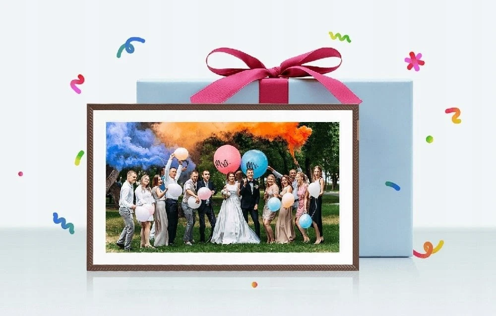 Nuotraukų rėmelis Arzopa D156 (ruda) 15.6" digital photo frame