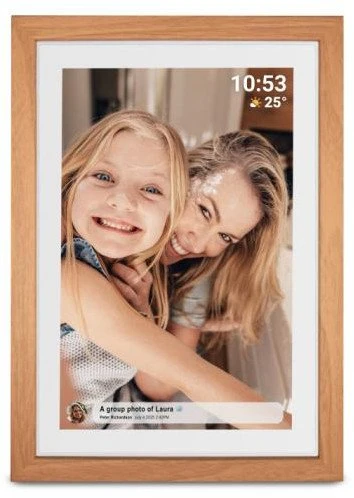 DNV Denver PFF-1040LW skaitmeninis nuotraukų rėmelis Medis 25,6 cm (10.1″) Lietimui jautrus ekranas „Wi-Fi“