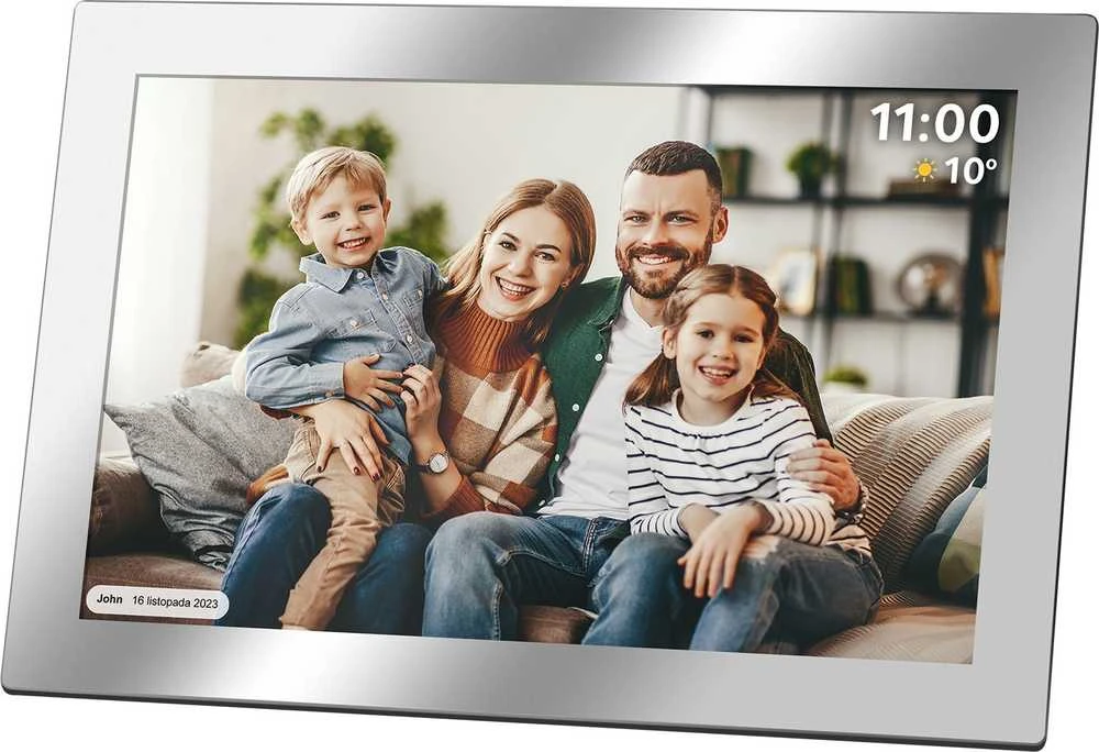 Kruger & Matz skaitmeninis nuotraukų rėmelis FRAMEO Wi-Fi 10.1" veidrodis