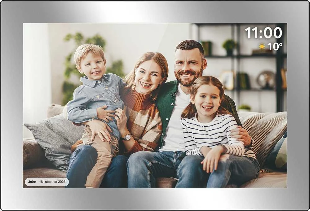Kruger & Matz skaitmeninis nuotraukų rėmelis FRAMEO Wi-Fi 10.1" veidrodis