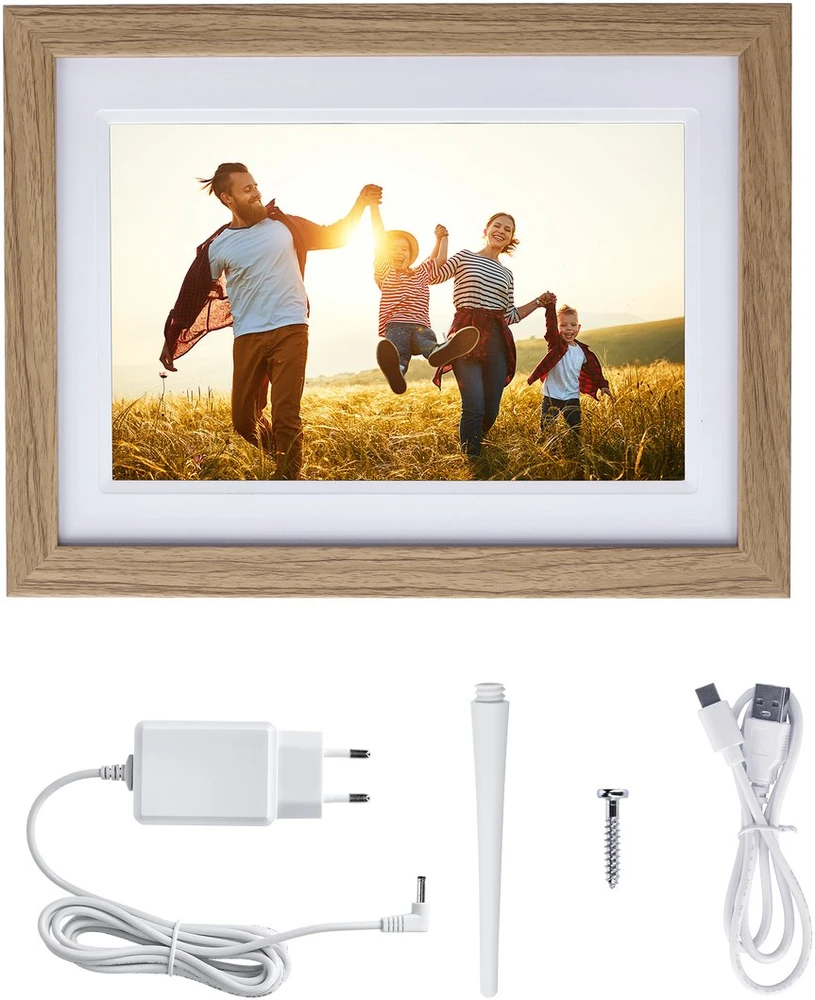 Nuotraukų rėmelis Ramka cyfrowa Rollei 50014 cyfrowa ramka na zdjęcia Ruda 25,6 cm (10.1'') Ekran dotykowy Wi-Fi
