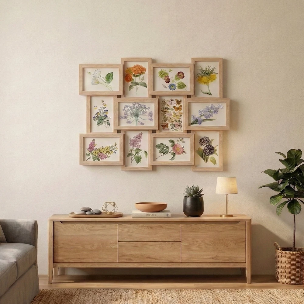 Nuotraukų rėmelis Ramka Edaxo Multiramka na 12 zdjęć FINES, 45 x 59 cm