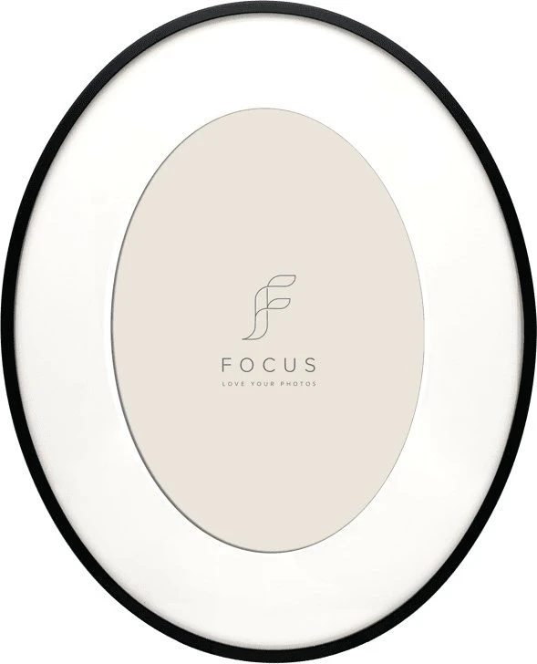 Ramka Focus Aster Oval juoda 24,6x30,6/PP 18x24