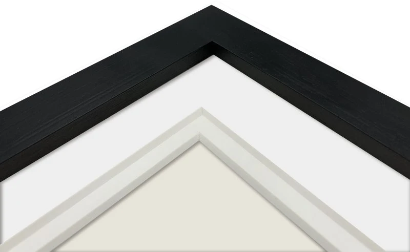 Ramka Focus Dahlia Juoda 21x40/PP Koliažas 3x10x15