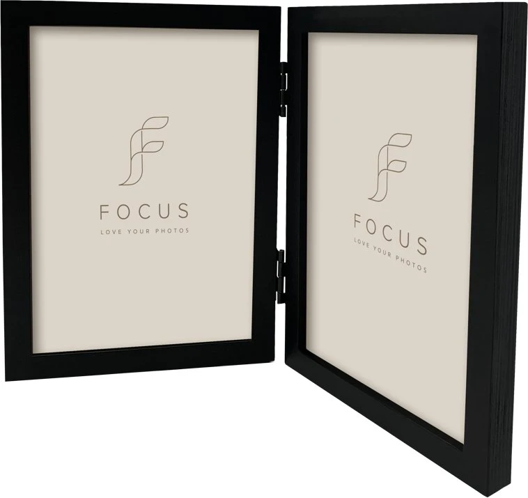 Ramka Focus Willow Juoda Double 13x18