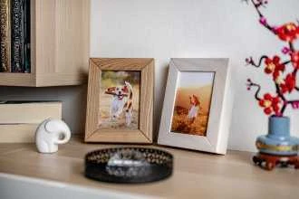 Nuotraukų rėmelis „Ramka Ramka Woodflow FrameFlip A4“ – drewno bielone