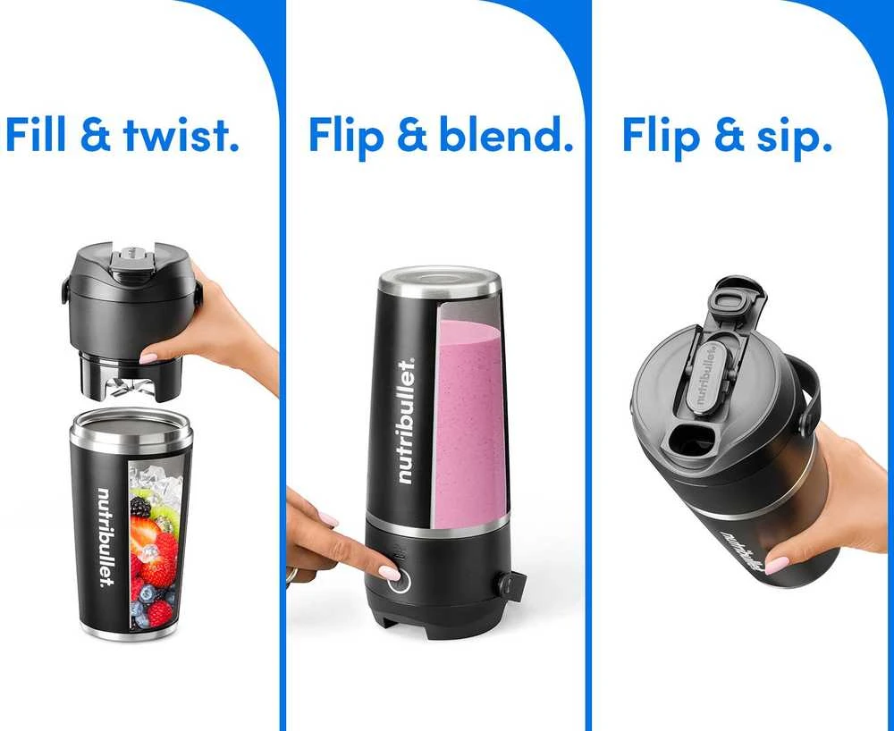 Nutribullet Maišytuvas | NBP016B | Personal | Jar material Nerūdijantis plienas | Jar capacity 0.59 L | Juodas